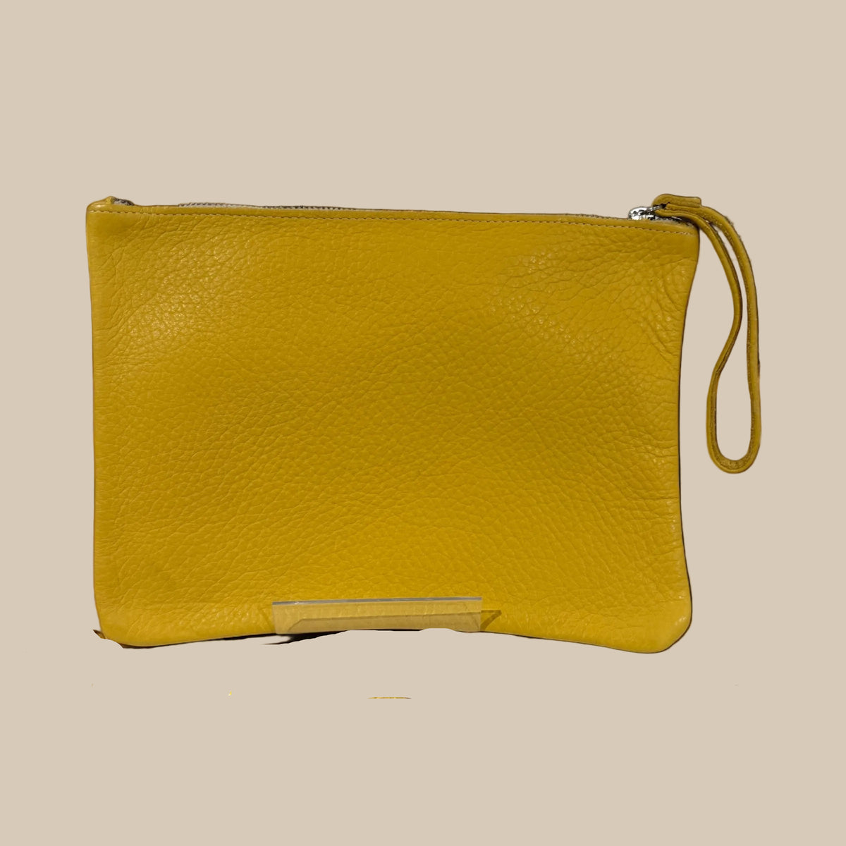 Yellow Bubble Leather Travel Wallets / Clutch Bags