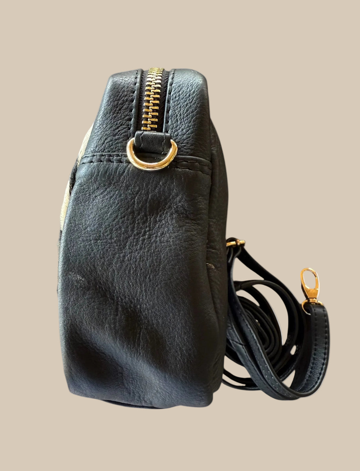 Zebra Print Box Crossbody / Clutch Bag
