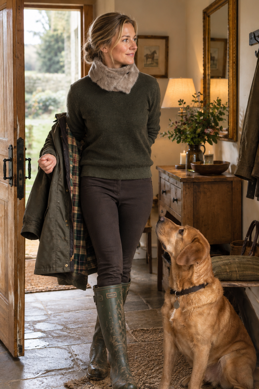 Sheepskin Neck Collar Wrap