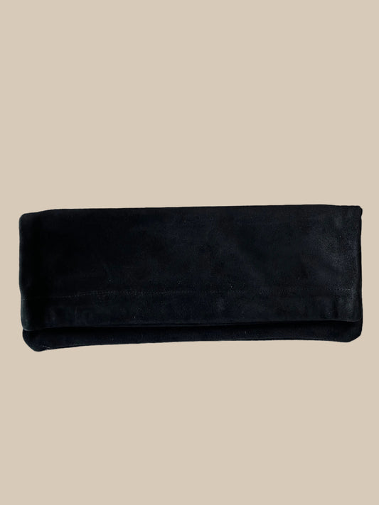 The Aintree Clutch - Black Suede