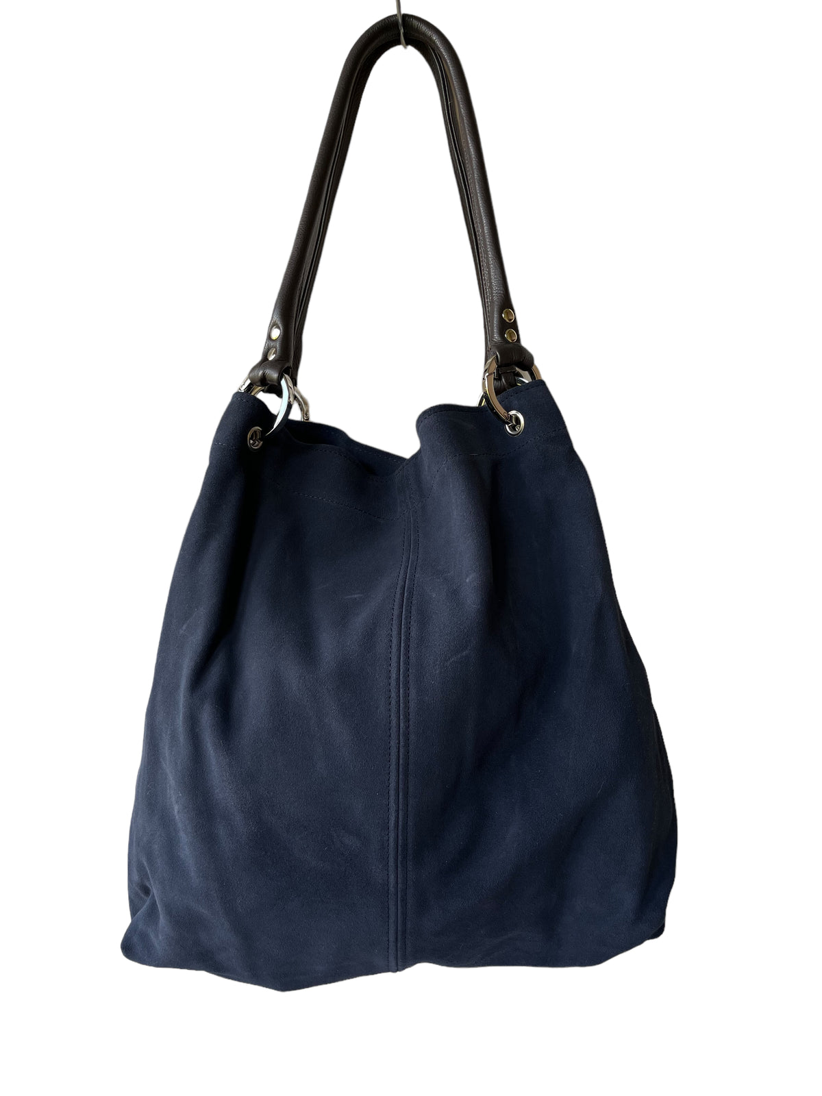 Navy Suede Cheltenham Tote