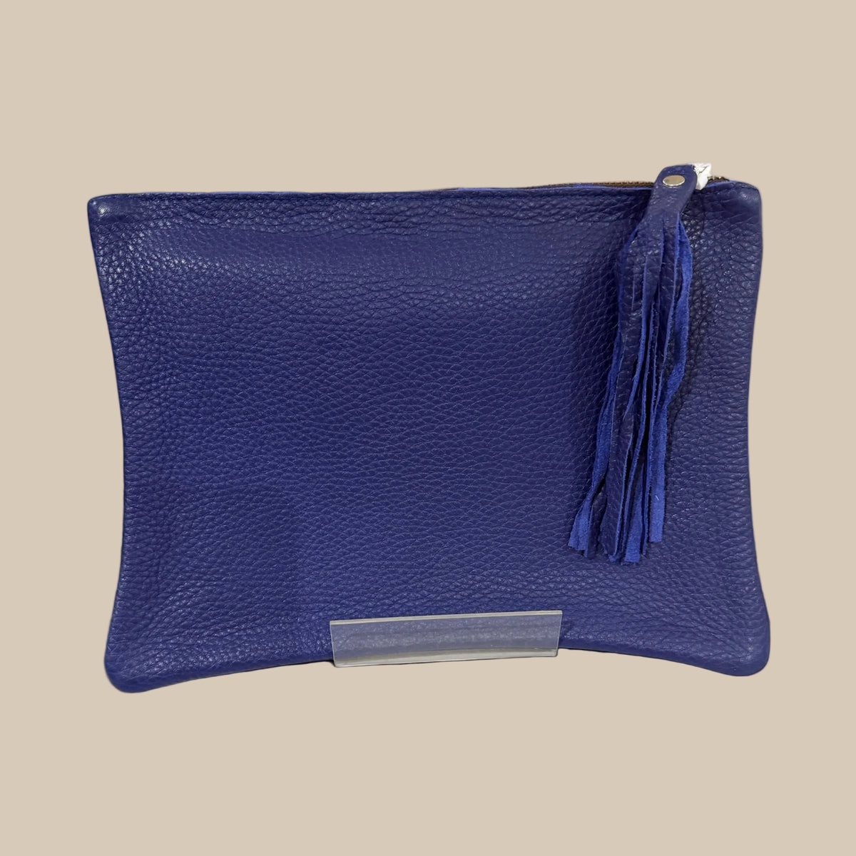 Cobalt Blue Bubble Leather Travel Wallets / Clutch Bags