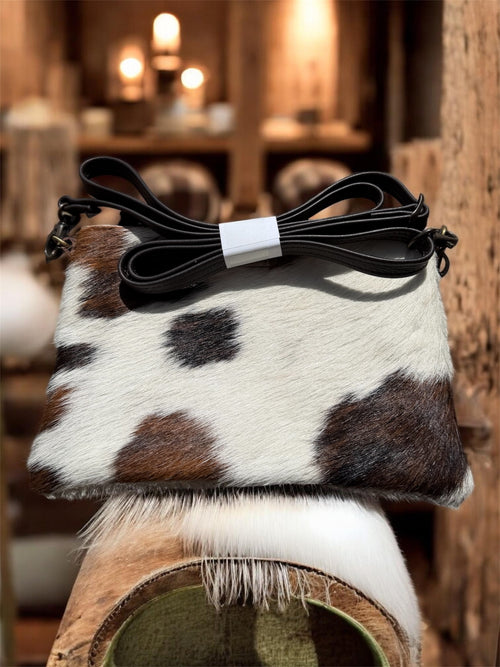 Sheepskin Crossbody Bag - Cowhide 2