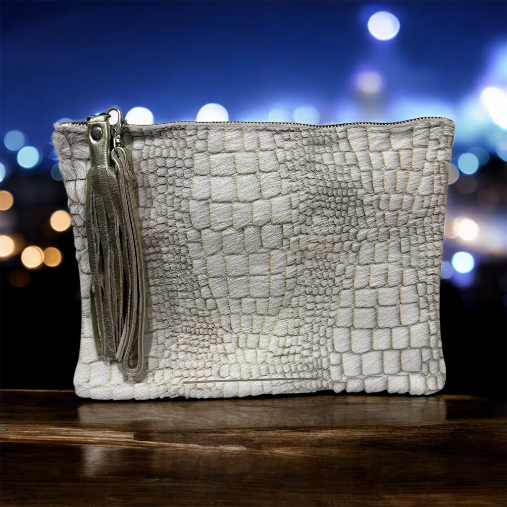 Gold Pebble Travel Wallets / Clutch Bags