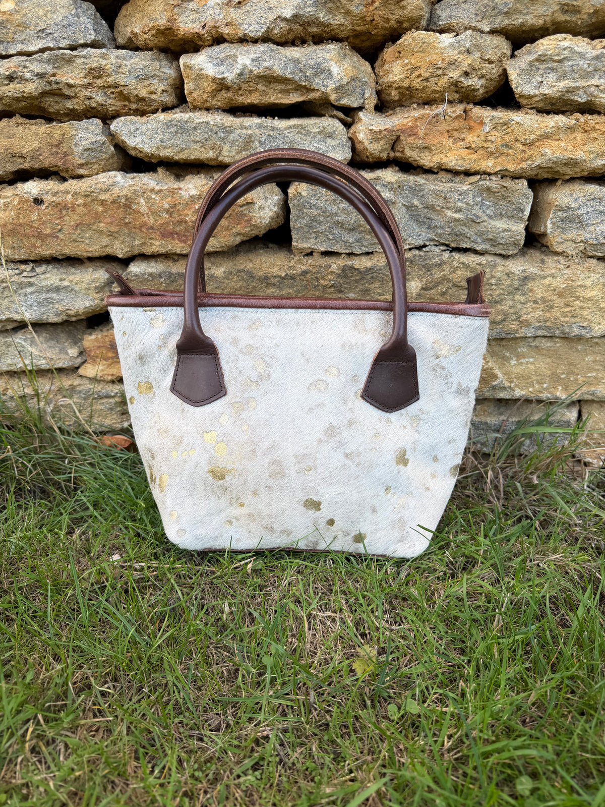 Gold Acid Splash Haydock Handbag