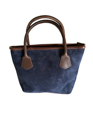 Navy Suede Haydock Handbag
