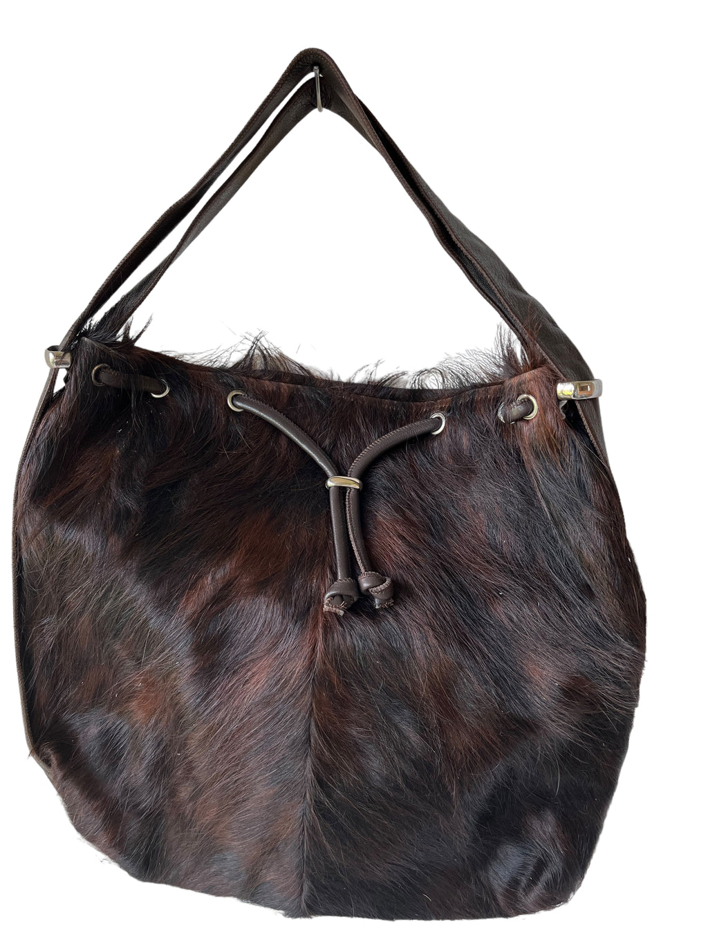 The Huntingdon Brown Cowhide Bag