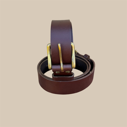 Men's Brown Leather Belt