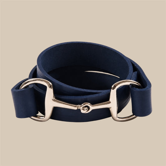 The Snaffle Bit Collection | Navy Leather