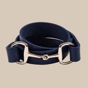 The Snaffle Bit Collection | Navy Leather
