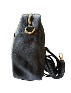 Zebra Print Box Crossbody / Clutch Bag