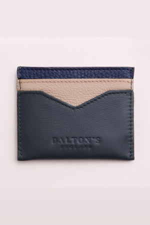 Soldi Card Case | Navy, Taupe & Verde
