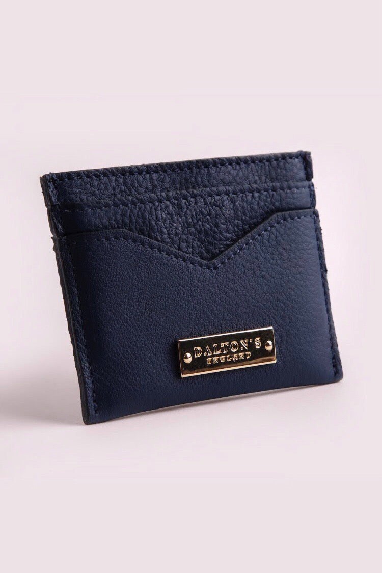 Soldi Card Case | Navy Leather