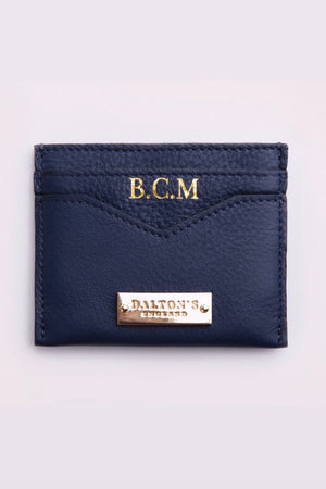 Soldi Card Case | Navy Leather